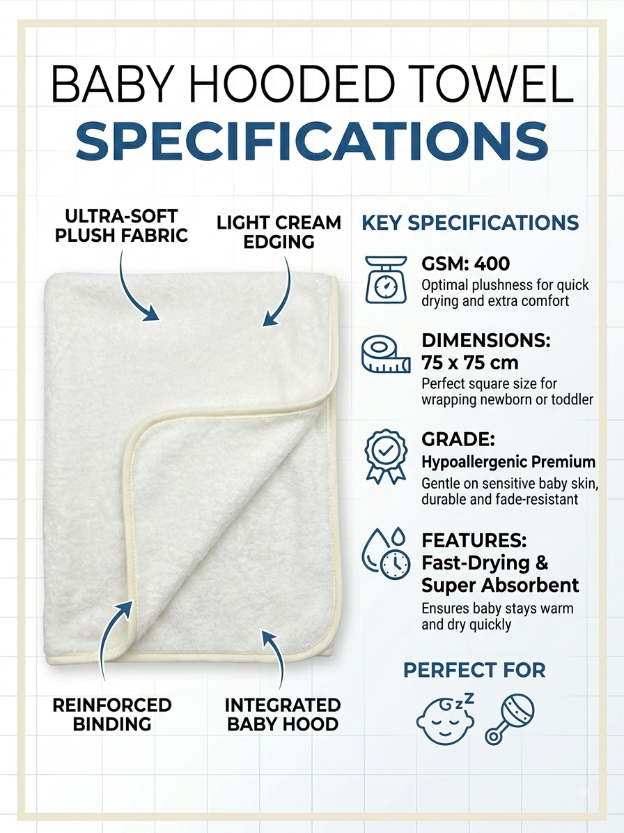 (OFF WHITE) Quick Dry Microfiber Pet Bath Towel