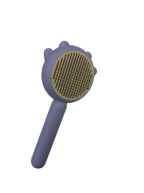 Self-Cleaning Cat-Shaped Pet Grooming Brush
