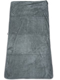 (GREY) Quick Dry Microfiber Pet Bath Towel