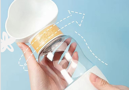 Anti-Spill Portable Pet Water Bottle & Feeding Bowl
