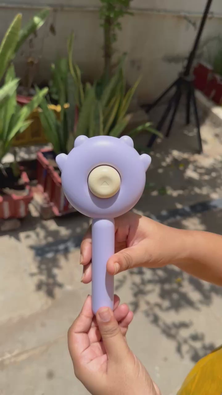 Self-Cleaning Cat-Shaped Pet Grooming Brush